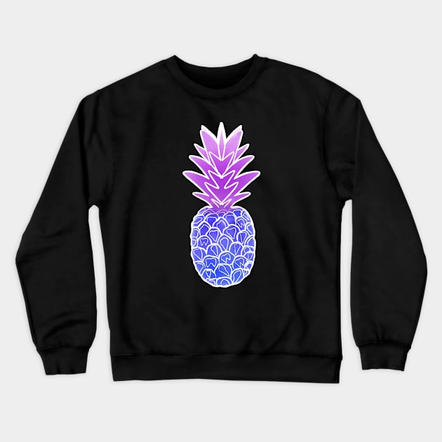 Molar Pineapple (purple/blue) Crewneck Sweatshirt by Happimola